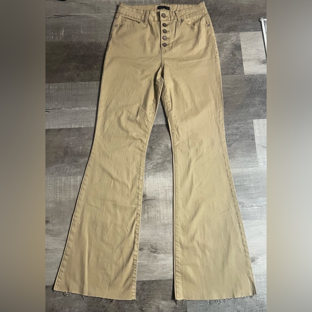 Sincerely Jules Tan Flare Jeans